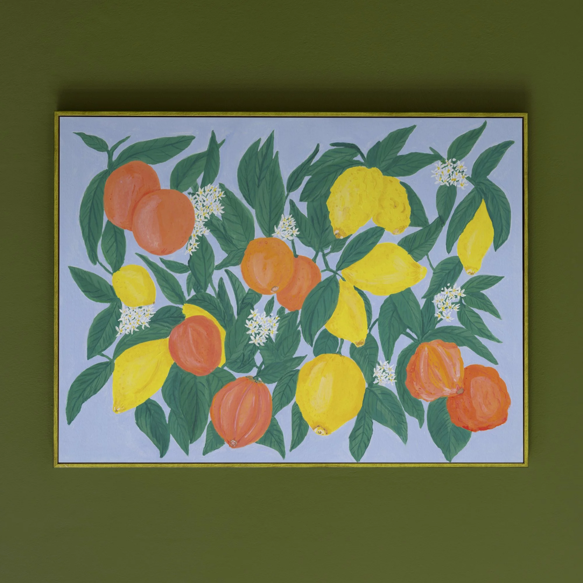 citrus-fruit-print-green-